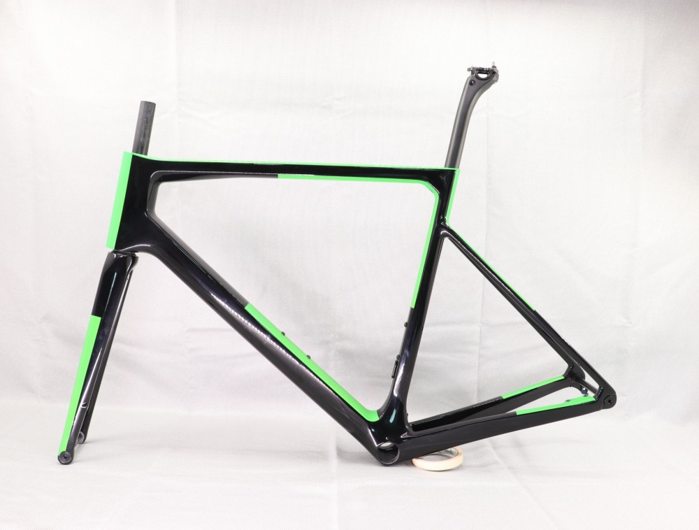 2020 VB-R-177 Super Light Carbon Fiber Road Frame Black & Green Glossy