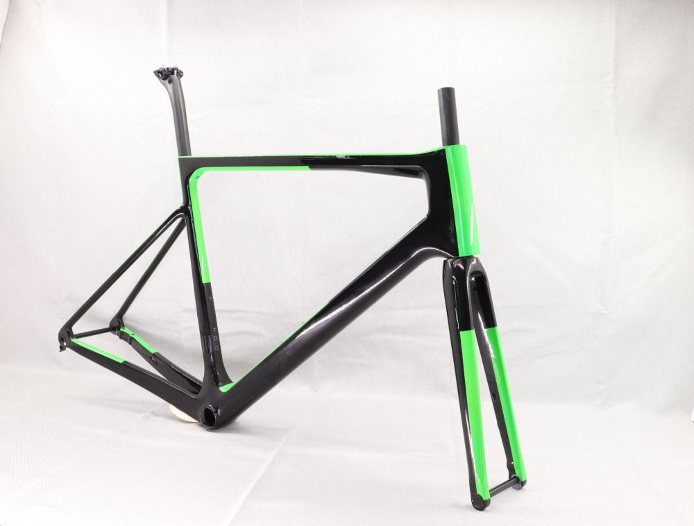 2020 VB-R-177 Super Light Carbon Fiber Road Frame Black & Green Glossy