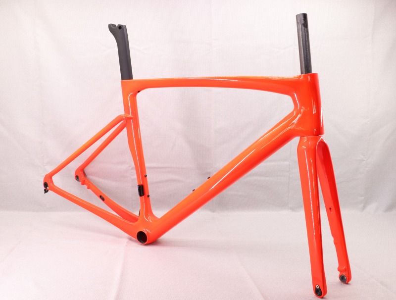 VB-R-168 Light Weight Carbon Road Bike Frame Bright Red Glossy Paint