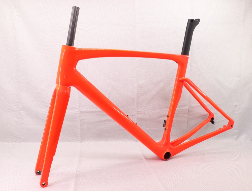 VB-R-168 Light Weight Carbon Road Bike Frame Bright Red Glossy Paint