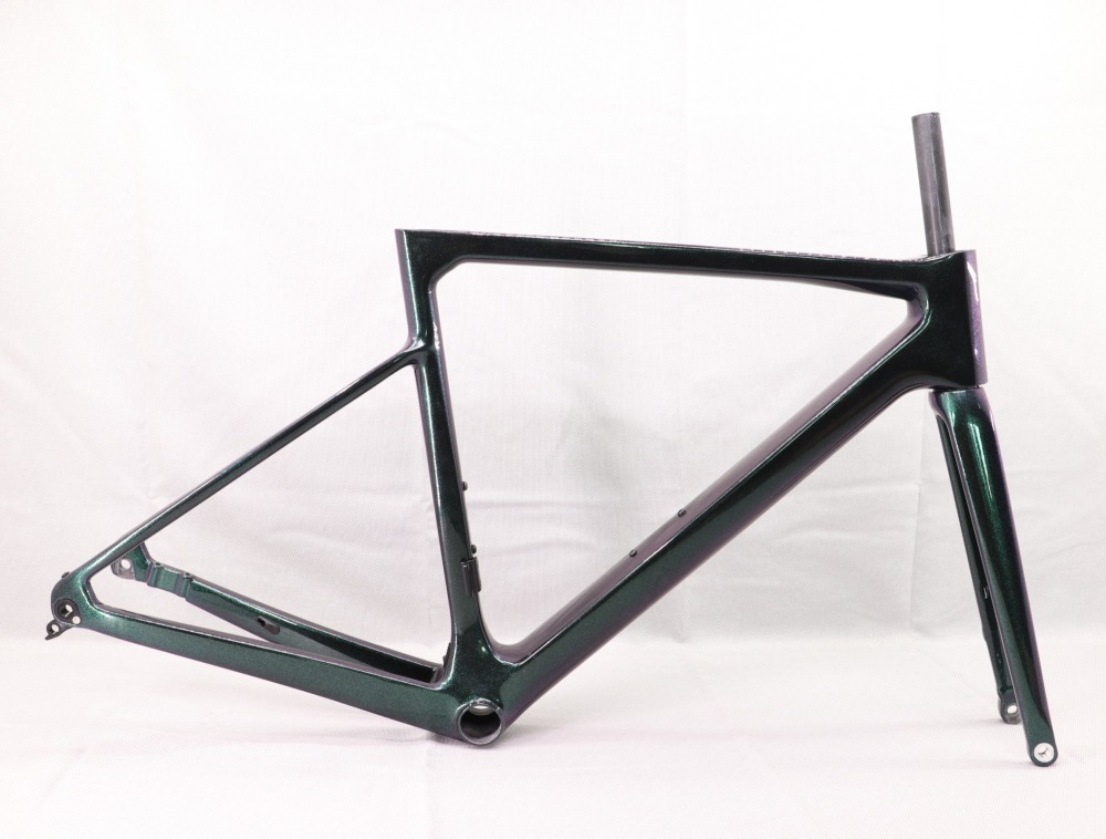 2020 VB-R-177 Super Light Carbon Road Frame Green Chameleon Glossy Paint