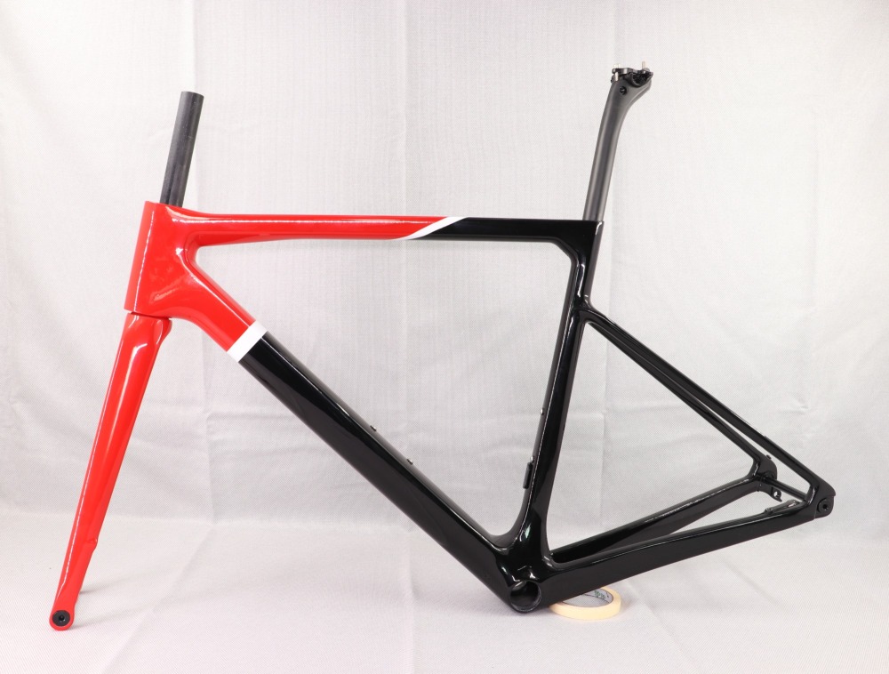 2020 VB-R-177 Super Light Carbon Road Frame Red & Black Glossy Paint