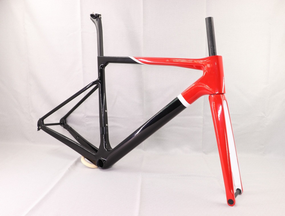 2020 VB-R-177 Super Light Carbon Road Frame Red & Black Glossy Paint