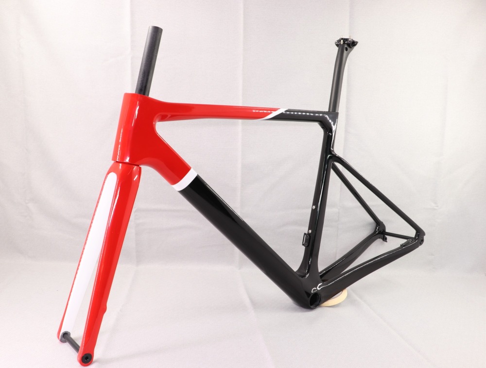 2020 VB-R-177 Super Light Carbon Road Frame Red & Black Glossy Paint