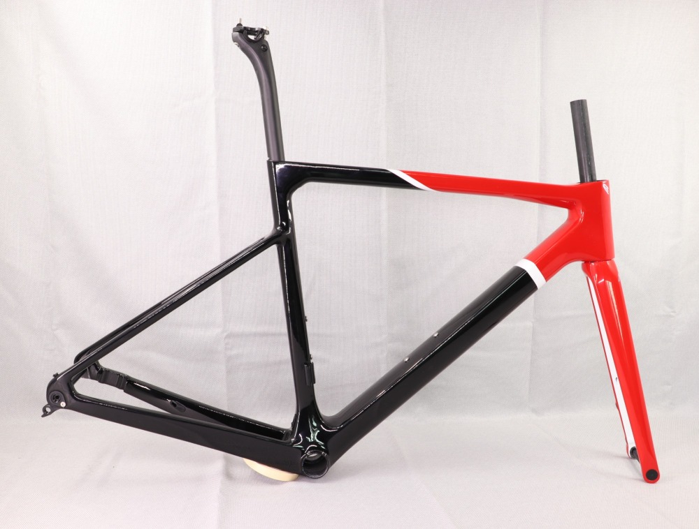 2020 VB-R-177 Super Light Carbon Road Frame Red & Black Glossy Paint