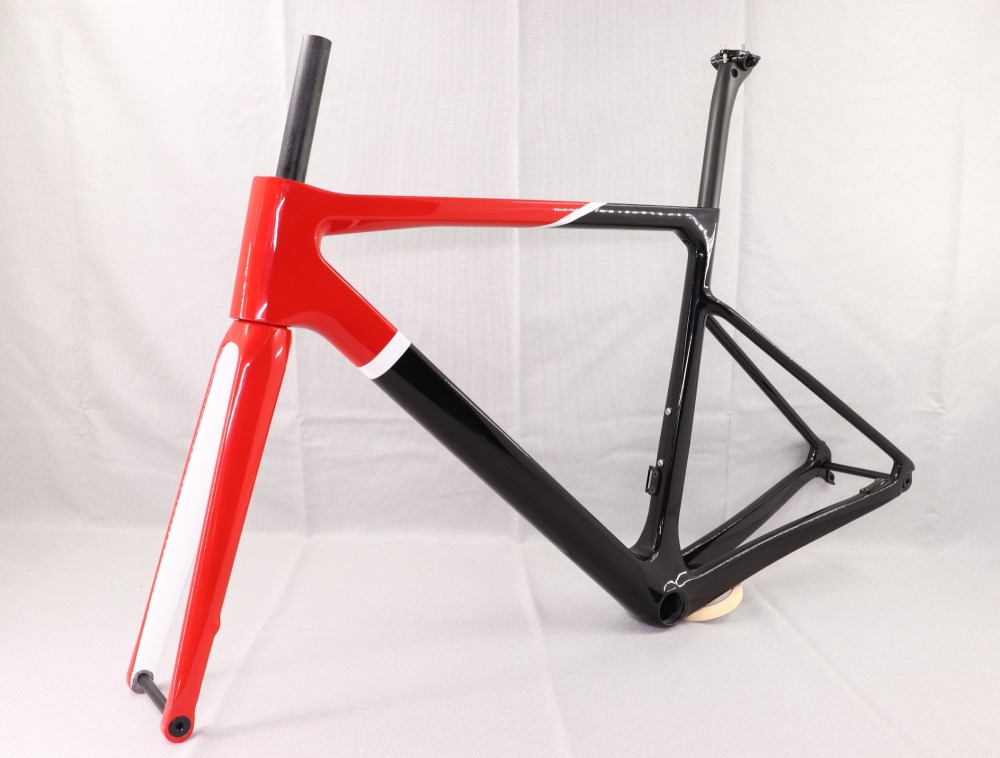 2020 VB-R-177 Super Light Carbon Road Frame Red & Black Glossy Paint