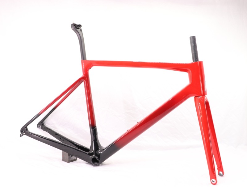 2020 VB-R-177 Super Light Carbon Road Frame Red Fading Glossy Paint