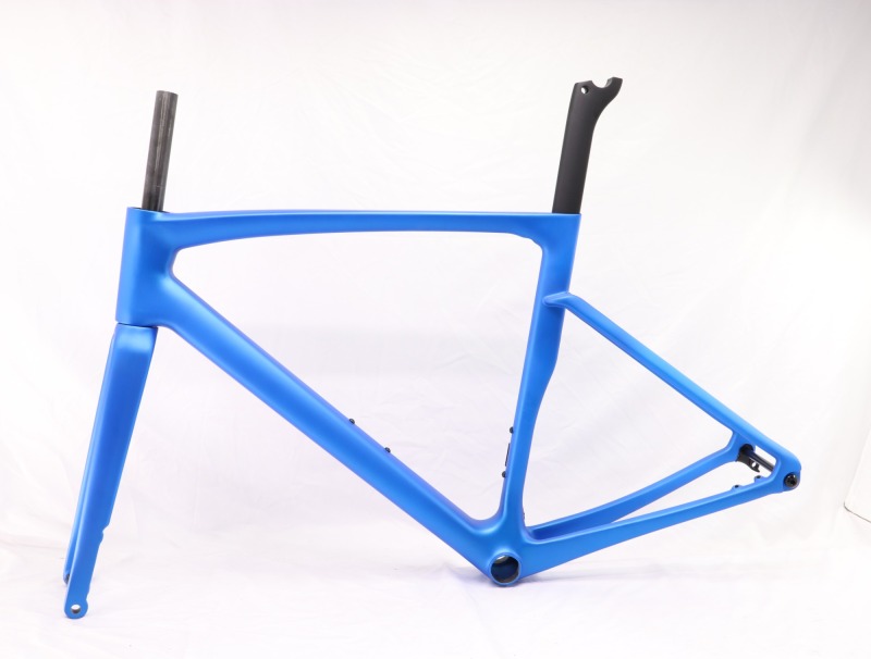 VB-R-168 Light Weight Carbon Road Bike Frame Matte Metallic Blue
