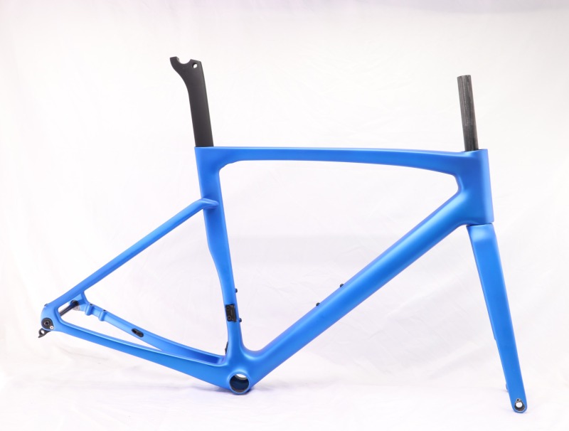 VB-R-168 Light Weight Carbon Road Bike Frame Matte Metallic Blue