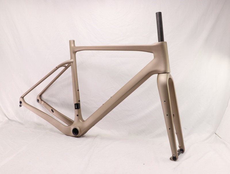 GF-002 Carbon Gravel Bike Frame Sand Gold