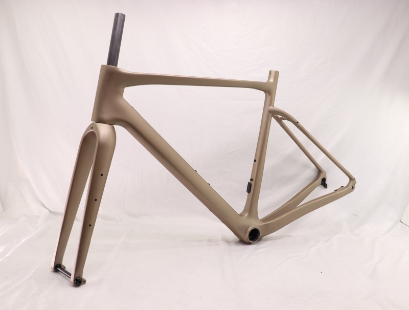 GF-002 Carbon Gravel Bike Frame Sand Gold