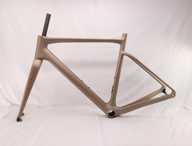 GF-002 Carbon Gravel Bike Frame Sand Gold