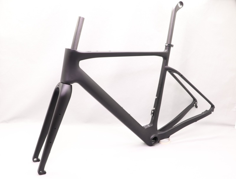 2022 VeloBuild Carbon Fiber E-Bike Gravel Frame Hidden Cables