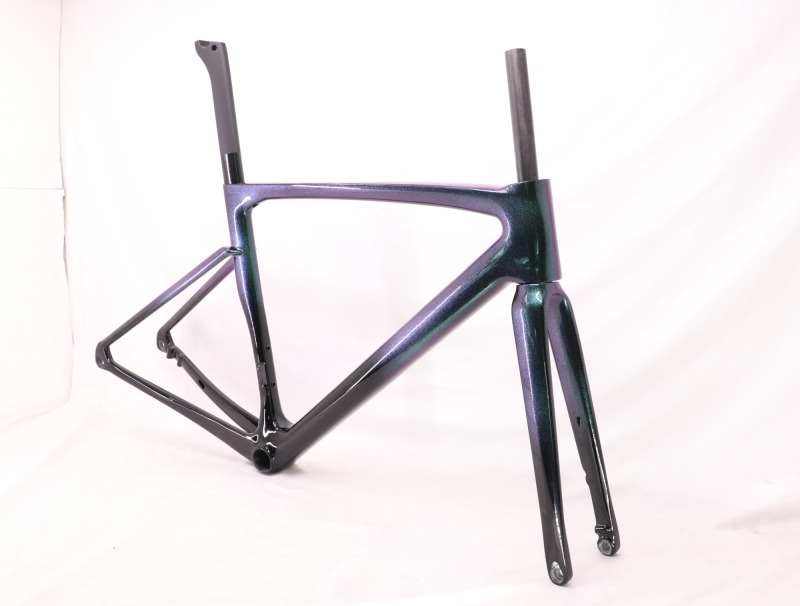 VB-R-168 Light Weight Carbon Road Bike Frameset Fading Chameleon Green