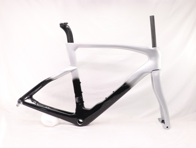 2022 VB-R-218 Carbon Road Frame Metallic Silver Fading Glossy Paint