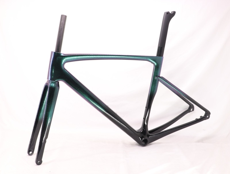 VB-R-168 Light Weight Carbon Road Bike Frameset Fading Chameleon Green