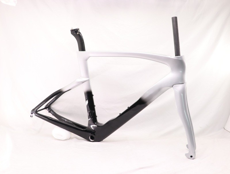 2022 VB-R-218 Carbon Road Frame Metallic Silver Fading Glossy Paint