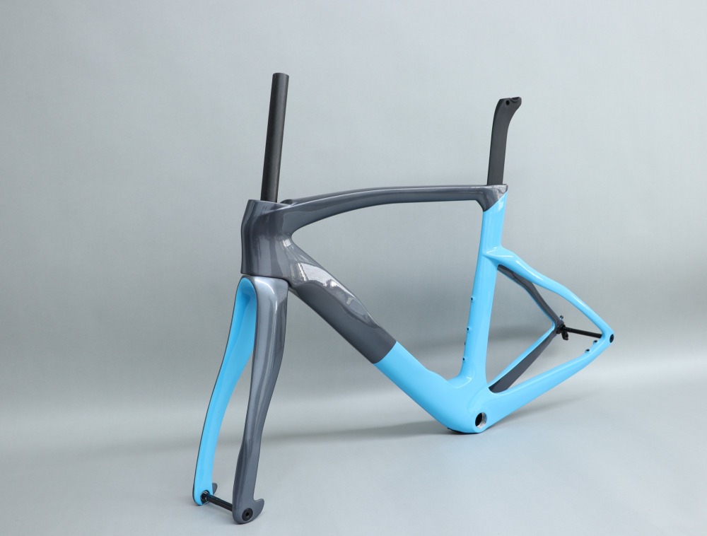R 218 Metallic Grey & Sky Blue Glossy Finish