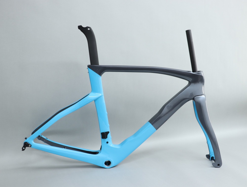 R 218 Metallic Grey & Sky Blue Glossy Finish