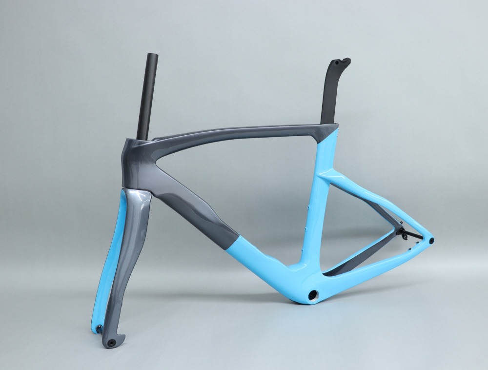 R 218 Metallic Grey & Sky Blue Glossy Finish