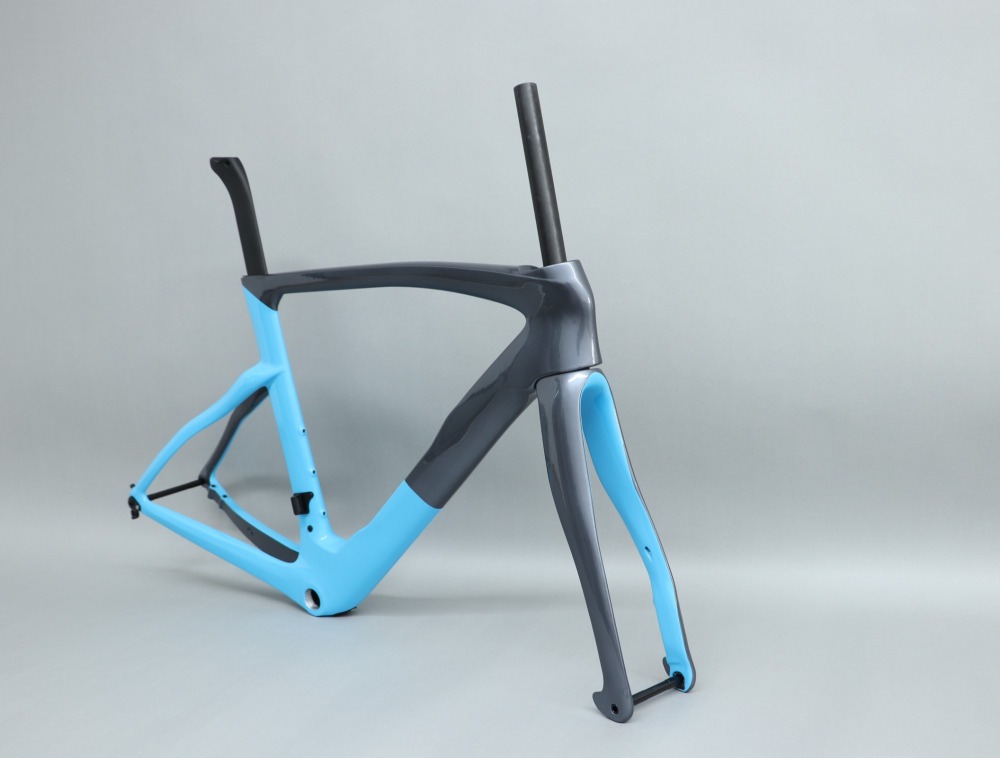R 218 Metallic Grey & Sky Blue Glossy Finish