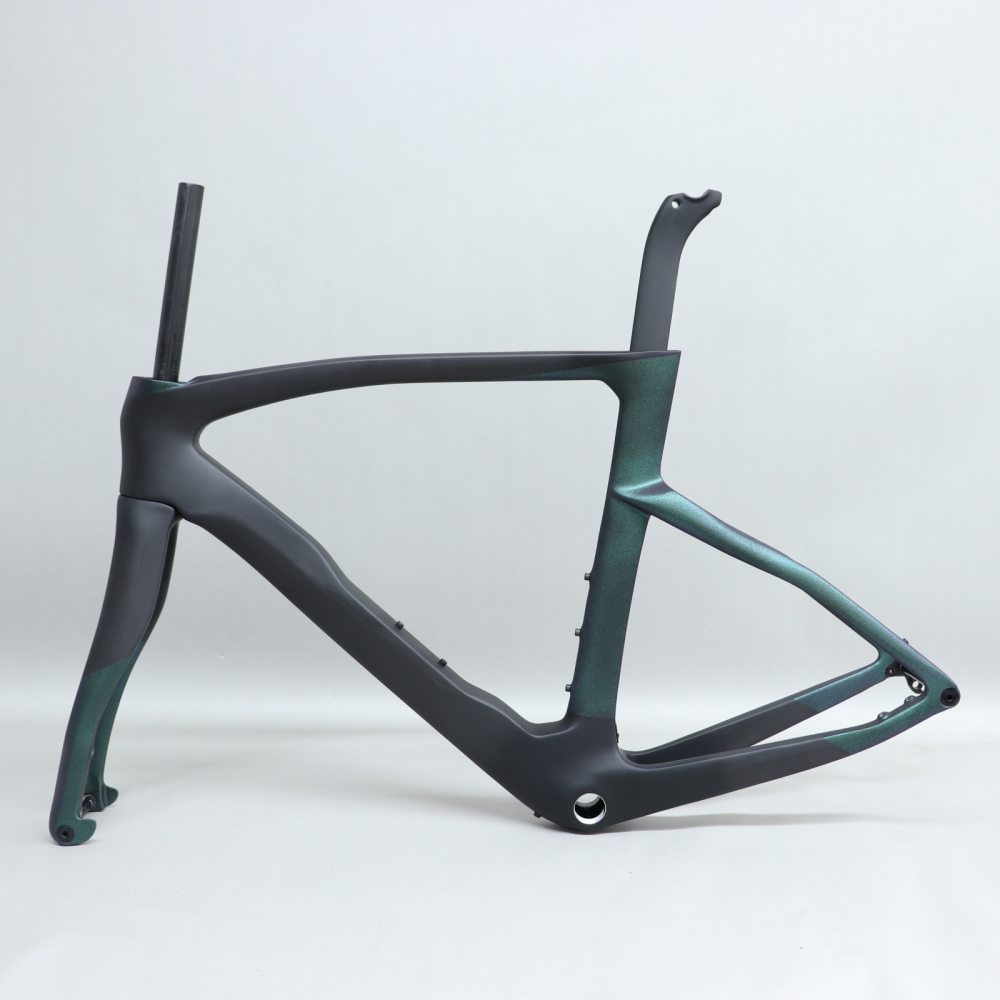 R 218 Green Chameleon & Black Matte Paint