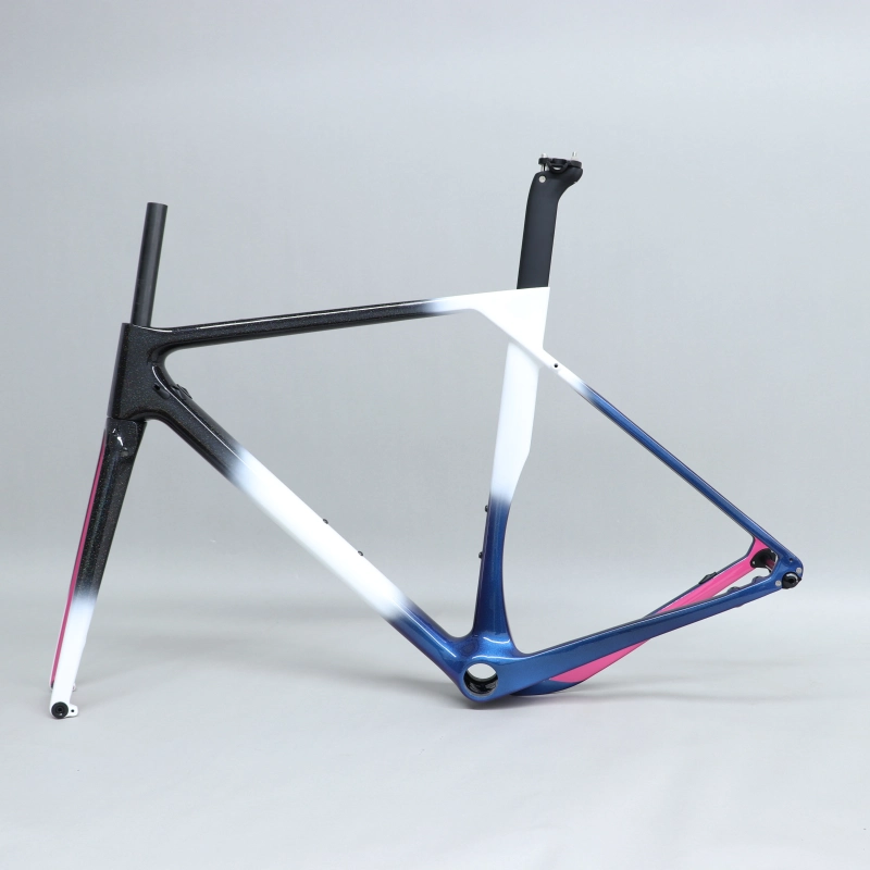 GF-001 Custom Paint Gravel Bike Frame Red Fading