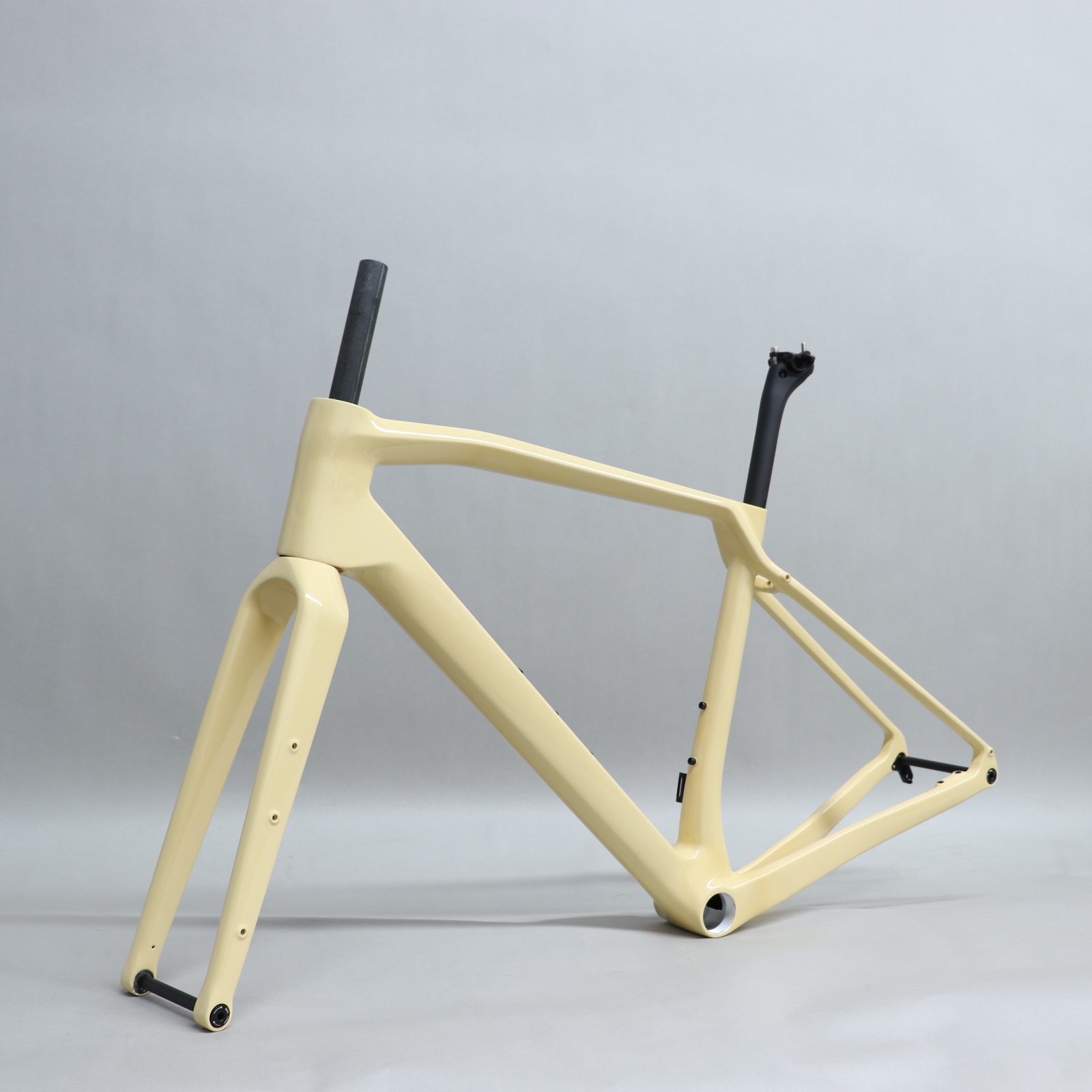 GF 003 2023 new Carbon Fiber Gravel Frameset Creamy Yellow