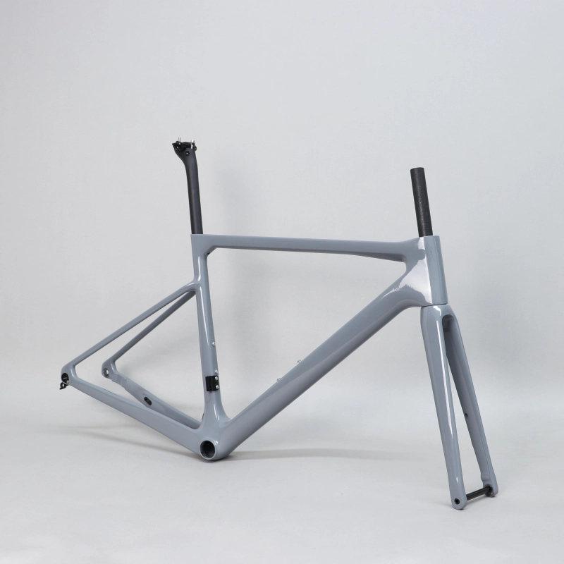 R-177 Light Grey Carbon Road Frame
