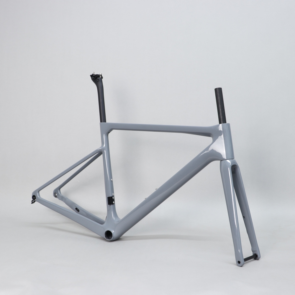 R-177 Light Grey Carbon Road Frame