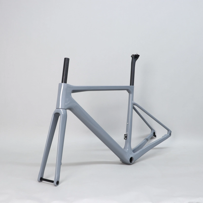 R-177 Light Grey Carbon Road Frame