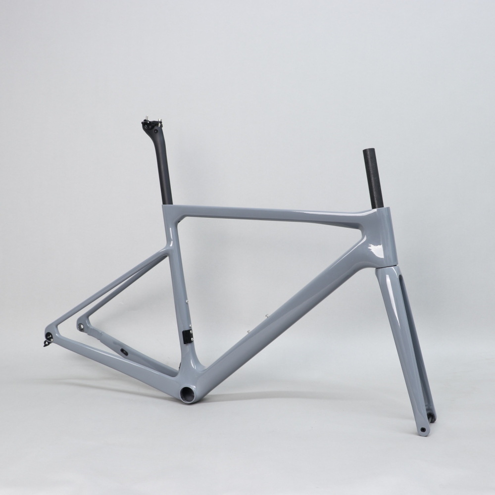 R-177 Light Grey Carbon Road Frame