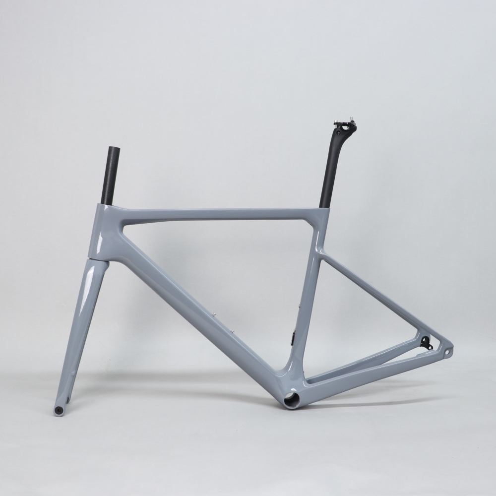 R-177 Light Grey Carbon Road Frame