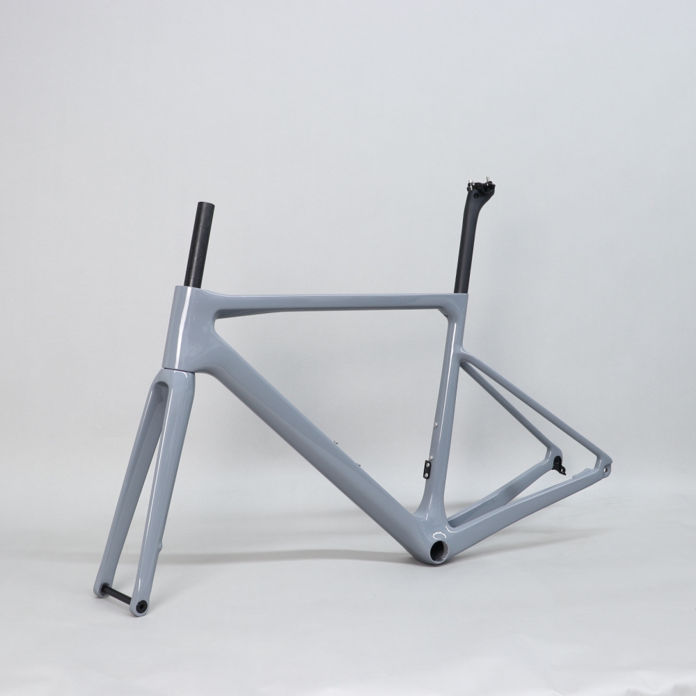 R-177 Light Grey Carbon Road Frame