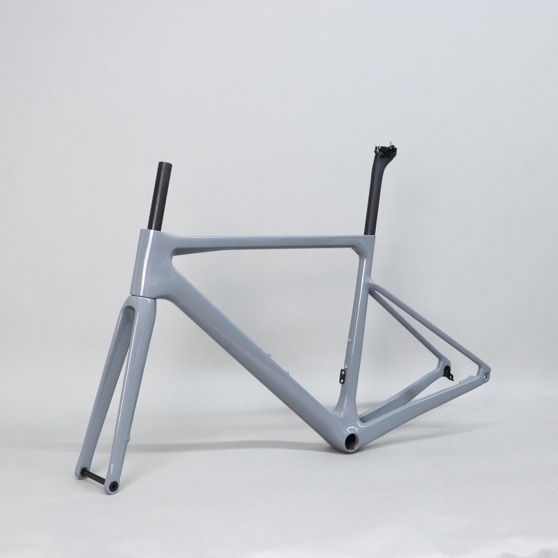 R-177 Light Grey Carbon Road Frame