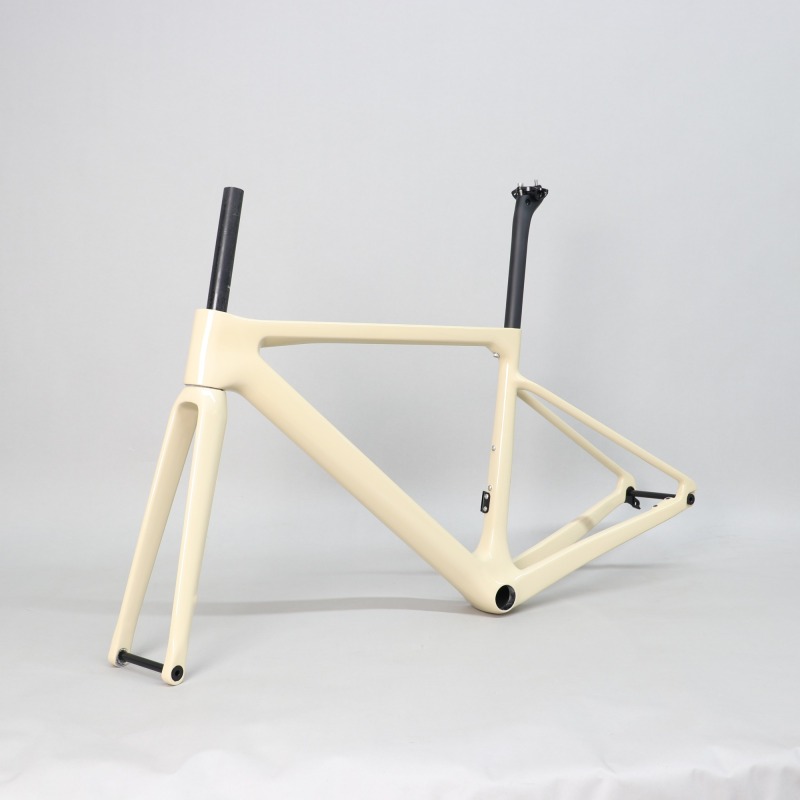 R-177 Creamy Yellow Carbon Road Frame