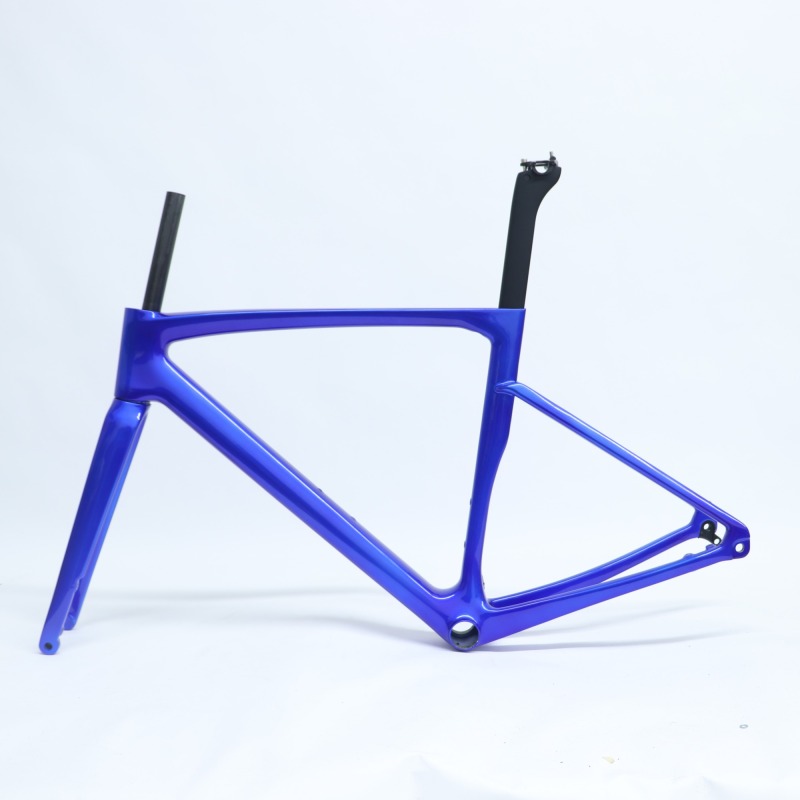 Candy Blue Customized Paint R-168 Carbon Road Bike Frame