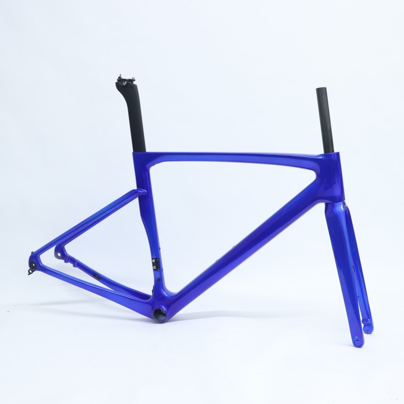 Candy Blue Customized Paint R-168 Carbon Road Bike Frame