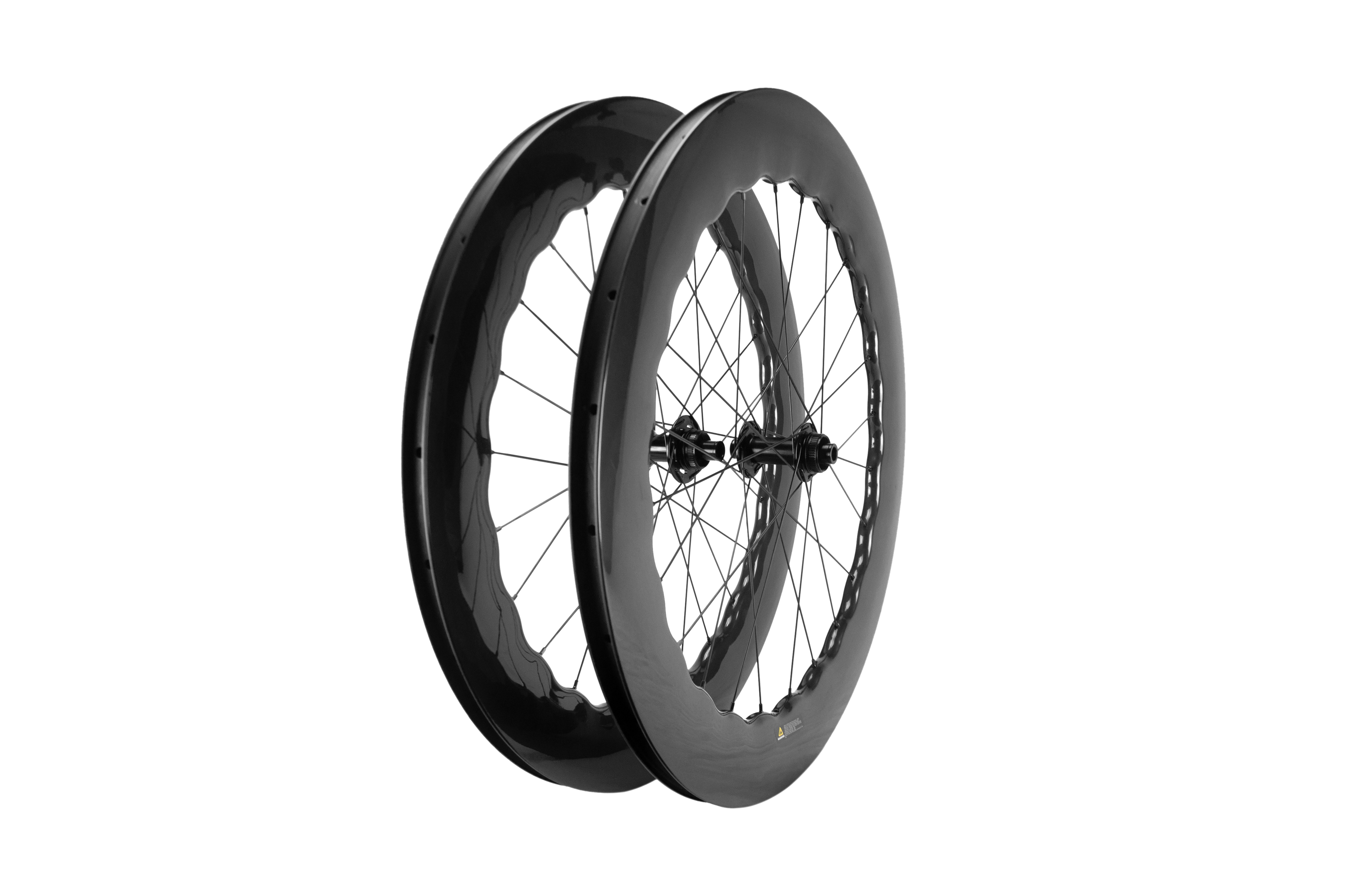 Tubeless 80 25 Wave Wheelset Carbon Road Wheel 700c