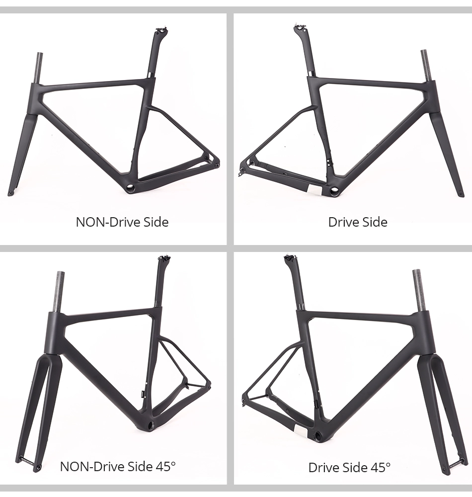 VeloBuild 2023 New CX-002 Carbon Fiber Cyclocross Frame Full Inner Routing