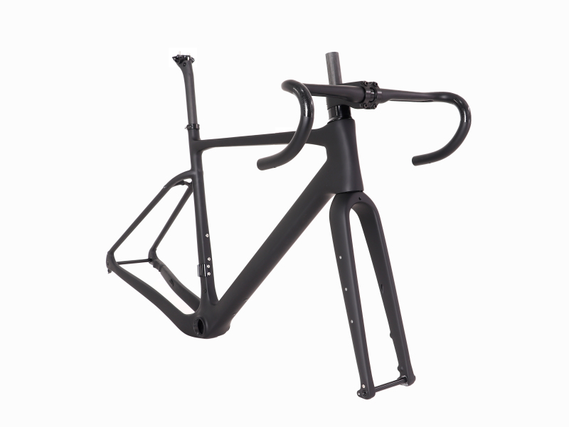 2021 VeloBuild Carbon Fiber Integrated Gravel Bike Frame Hidden Cables