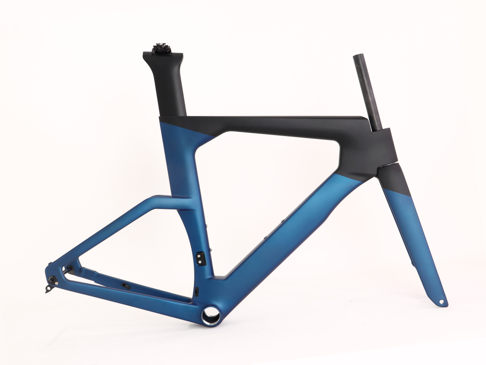 VB-TT-023 Carbon TT Frame Metallic Blue Matte Finish