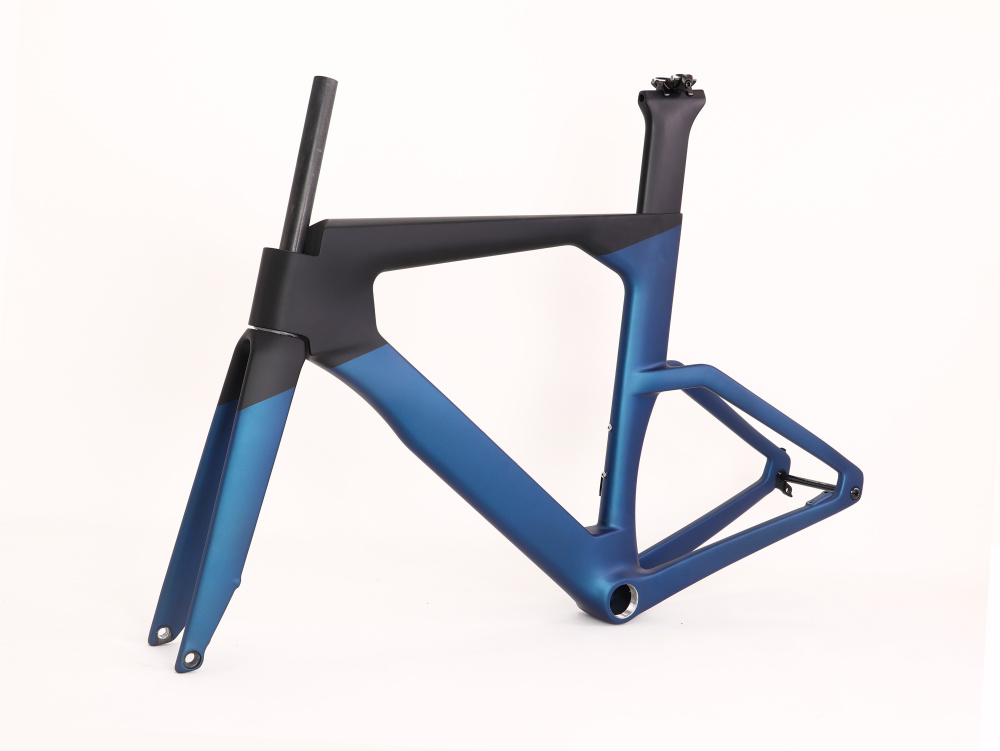 VB-TT-023 Carbon TT Frame Metallic Blue Matte Finish