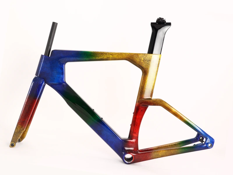 VB-TT-023 Carbon Fiber Time Trial Frame Ice Break Glossy Paint