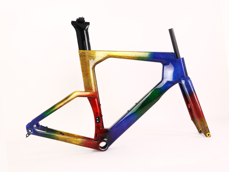 VB-TT-023 Carbon Fiber Time Trial Frame Ice Break Glossy Paint