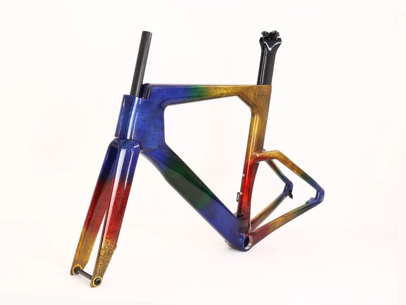 VB-TT-023 Carbon Fiber Time Trial Frame Ice Break Glossy Paint
