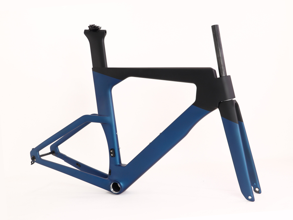 VB-TT-023 Carbon TT Frame Metallic Blue Matte Finish