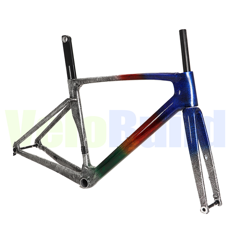 VeloBuild VB-R-268 Carbon Road Biycle Frame IceBreak Multi Colors Glossy Paint