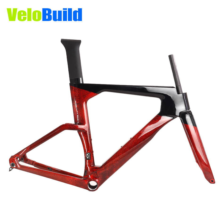 VB-TT-023 Carbon TT Bike Frame Ice Break Red