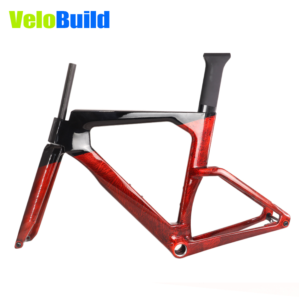 VB-TT-023 Carbon TT Bike Frame Ice Break Red